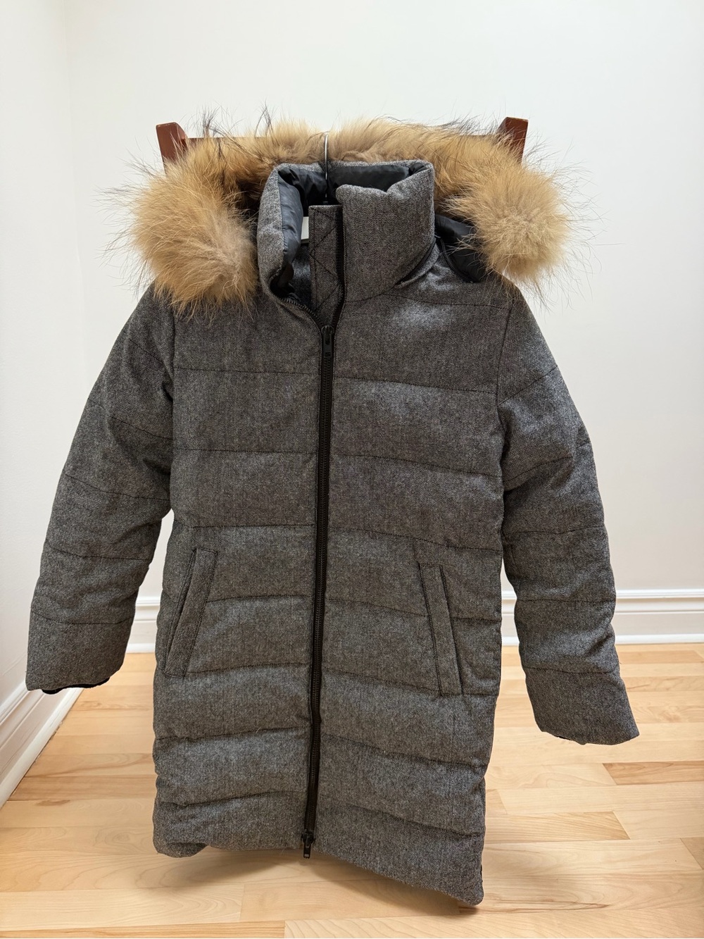 Soia & Kyo Gray Wool Blend Parka